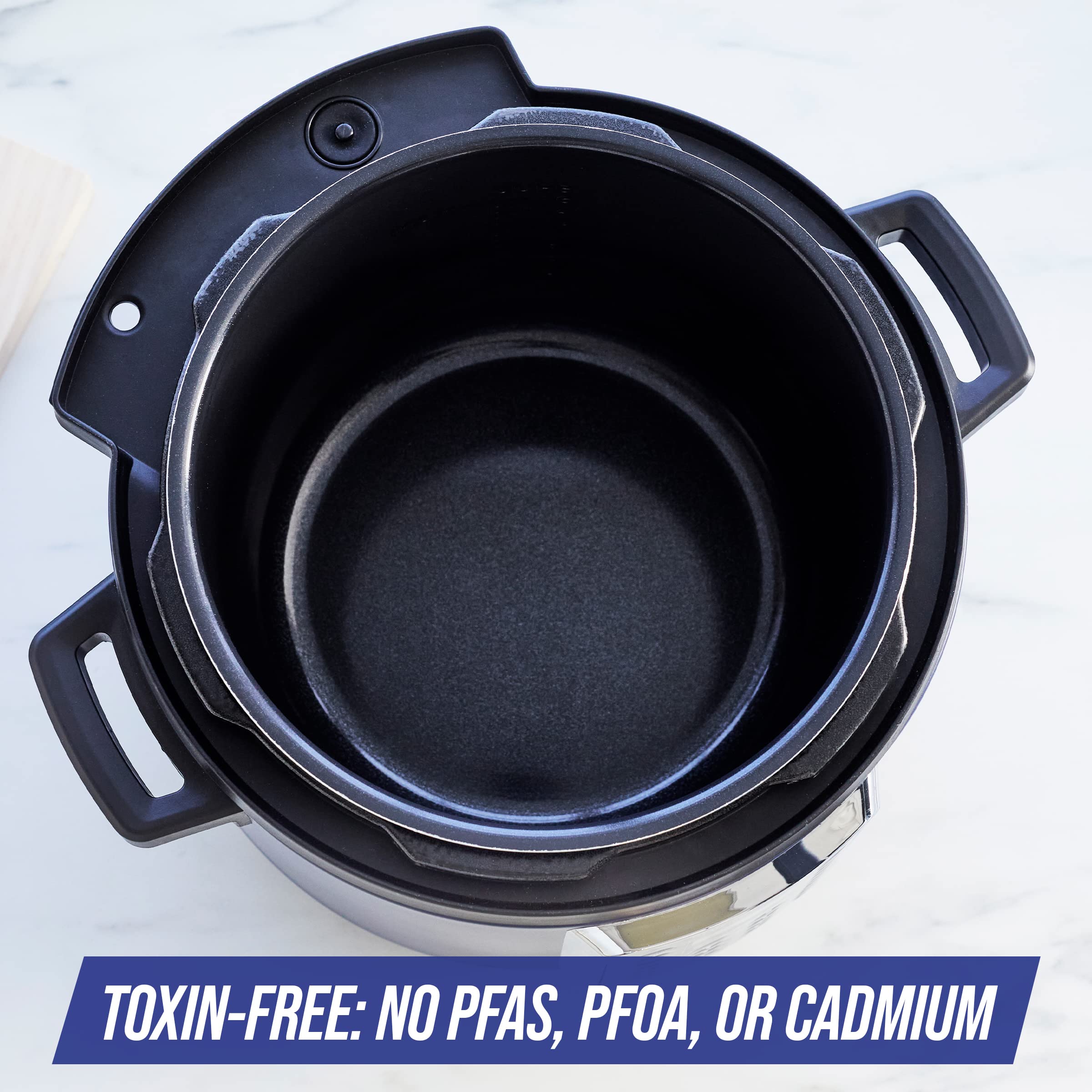 Blue Diamond Ceramic Nonstick 6QT Electric Pressure Cooker - 16-in-1 Multi-Cooker with Slow Cook, Rice Cook, Yogurt Make, Sauté & Steam Functions | Programmable, Dishwasher Safe & PFAS-Free | Perfect for Family Meals, Meal Prep & Healthy Cooking