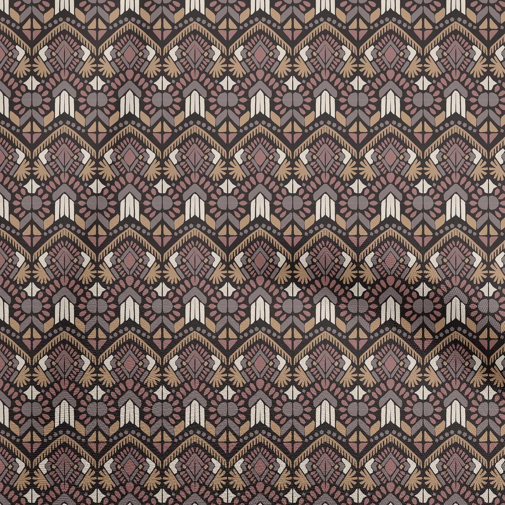 Velvet Brown African Print Fabric by The Yard - 58 Inch Wide for DIY Clothing, Dresses, and Home Decor Sewing Supplies | Premium Quality Sewing Material for African Fashion & Craft Projects