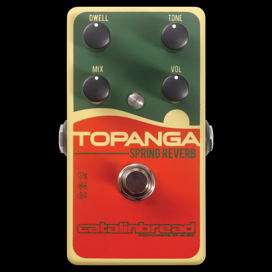 Catalinbread Topanga Spring Reverb Guitar Effects Pedal - Vintage Surf & Rock Tone for Electric Guitarists | Perfect for Studio Recording & Live Performances