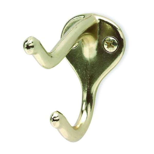 Brass Coat and Hat Hooks - Durable Wall Mount Hooks for Entryway, Bedroom, and Closet Organization