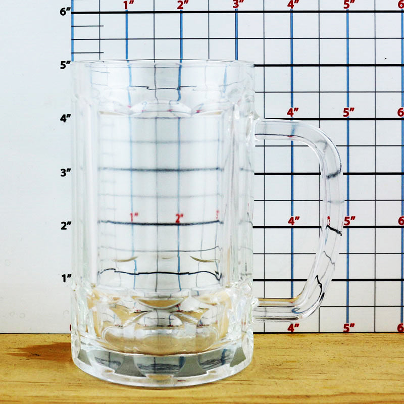 BarConic® 13 oz Paneled Beer Mug - Classic Glassware for Beer, Ale & Lager - Perfect for Home Bars, Parties & Gifts