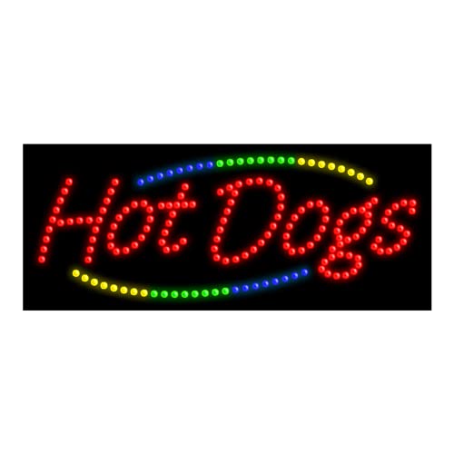Hot Dogs LED Dots Sign #20813 - Bright Neon Bar Sign for Restaurants, Pubs & Home Decor