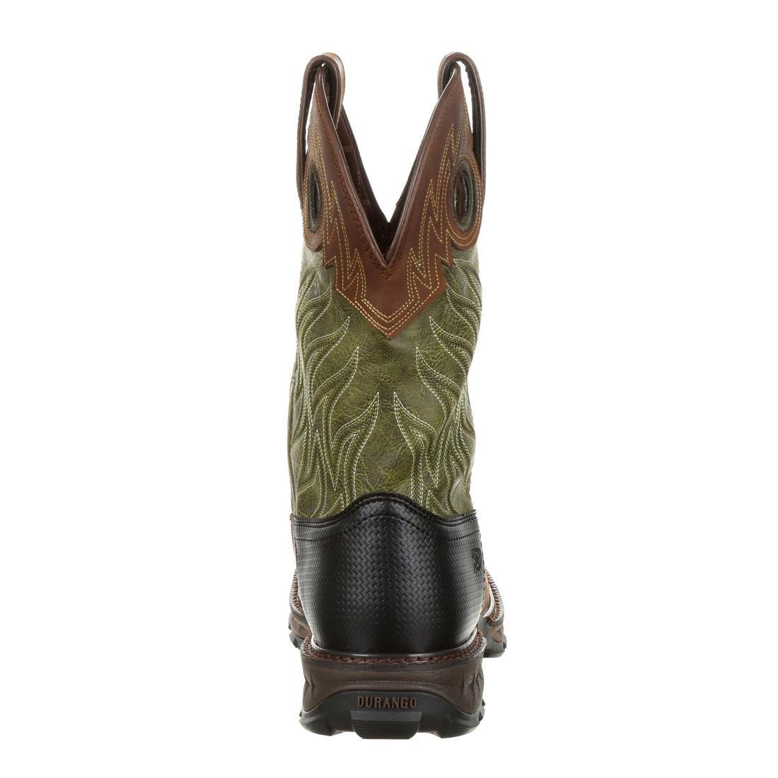 Maverick XP Waterproof Western Work Boot Brown And Green