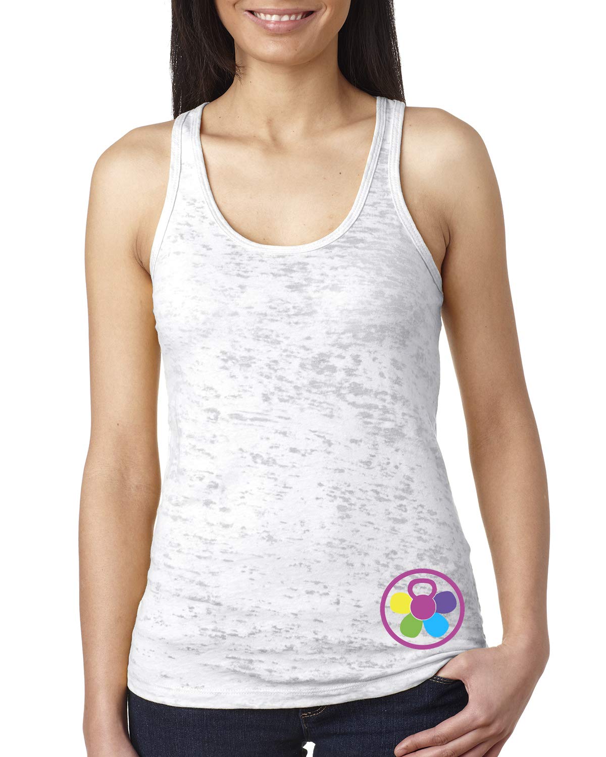 Women's Colorful Workout Tank Top - Breathable Tri-Blend Fitness Shirt for Lifting & Gym Training - Perfect for Yoga, Running & Activewear
