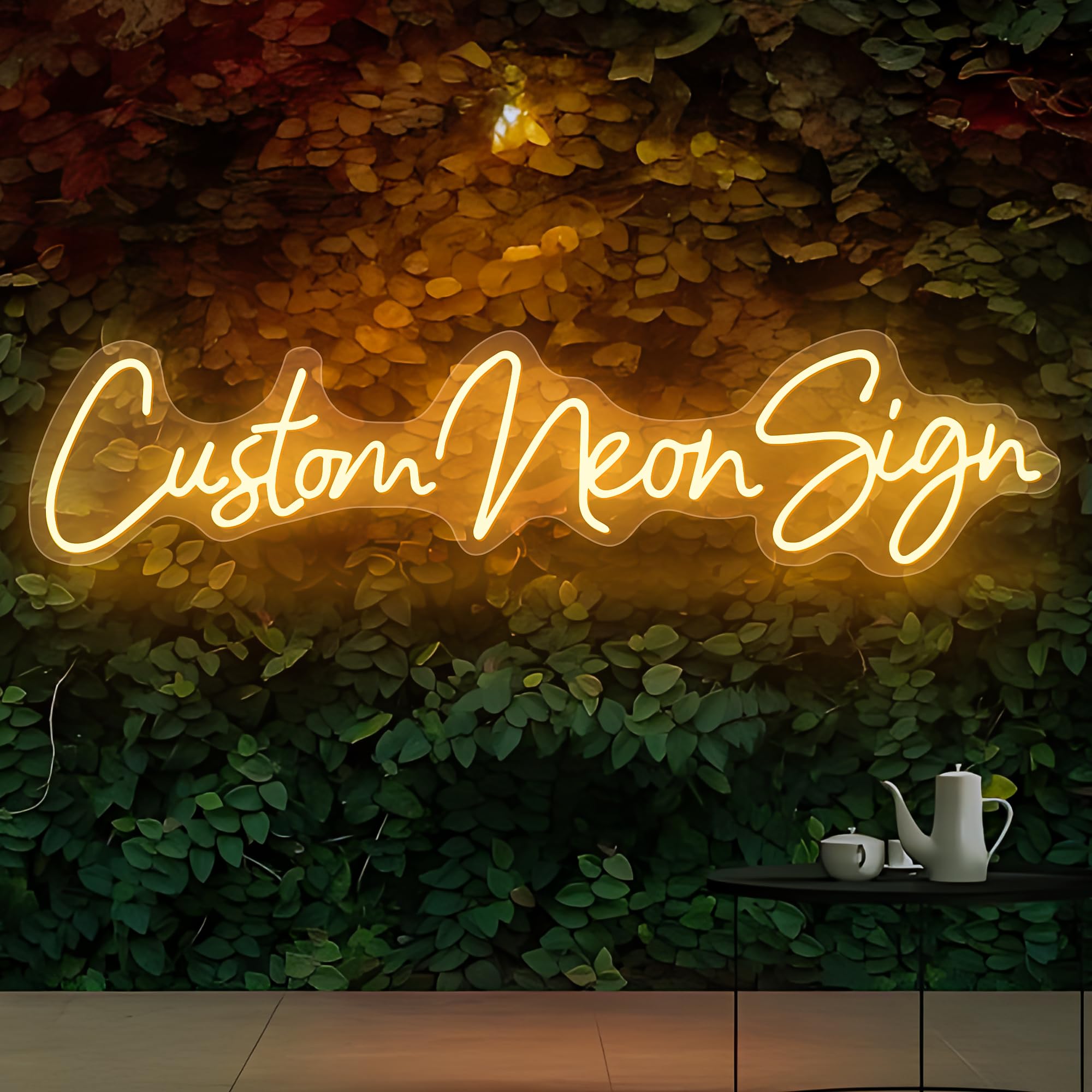 Custom LED Neon Signs - Personalized Large Wall Decor for Bedroom, Salon, Wedding, Birthday, Party & Bar | Shop Logo & Name Neon Lights for Home, Business & Event Decorations