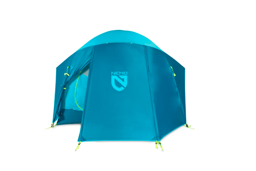 Aurora 4-Person High-Rise Camping Tent - Lightweight Waterproof Backpacking Tent for Family Outdoor Adventures, Hiking & Beach Camping