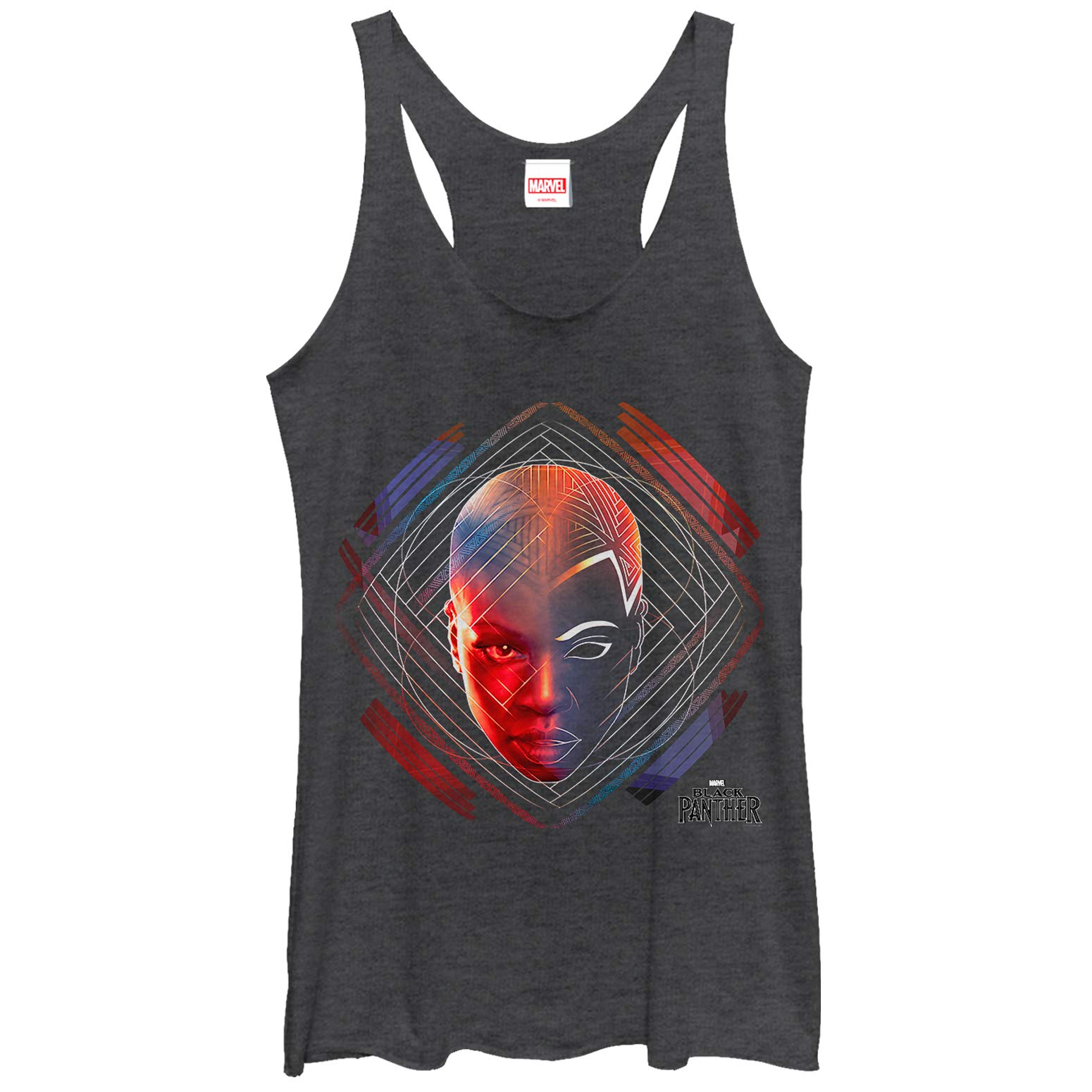 Marvel Superhero Floating Head Women's Racerback Tank Top - Comfortable Workout & Casual Wear for Gym, Running, and Summer Outfits