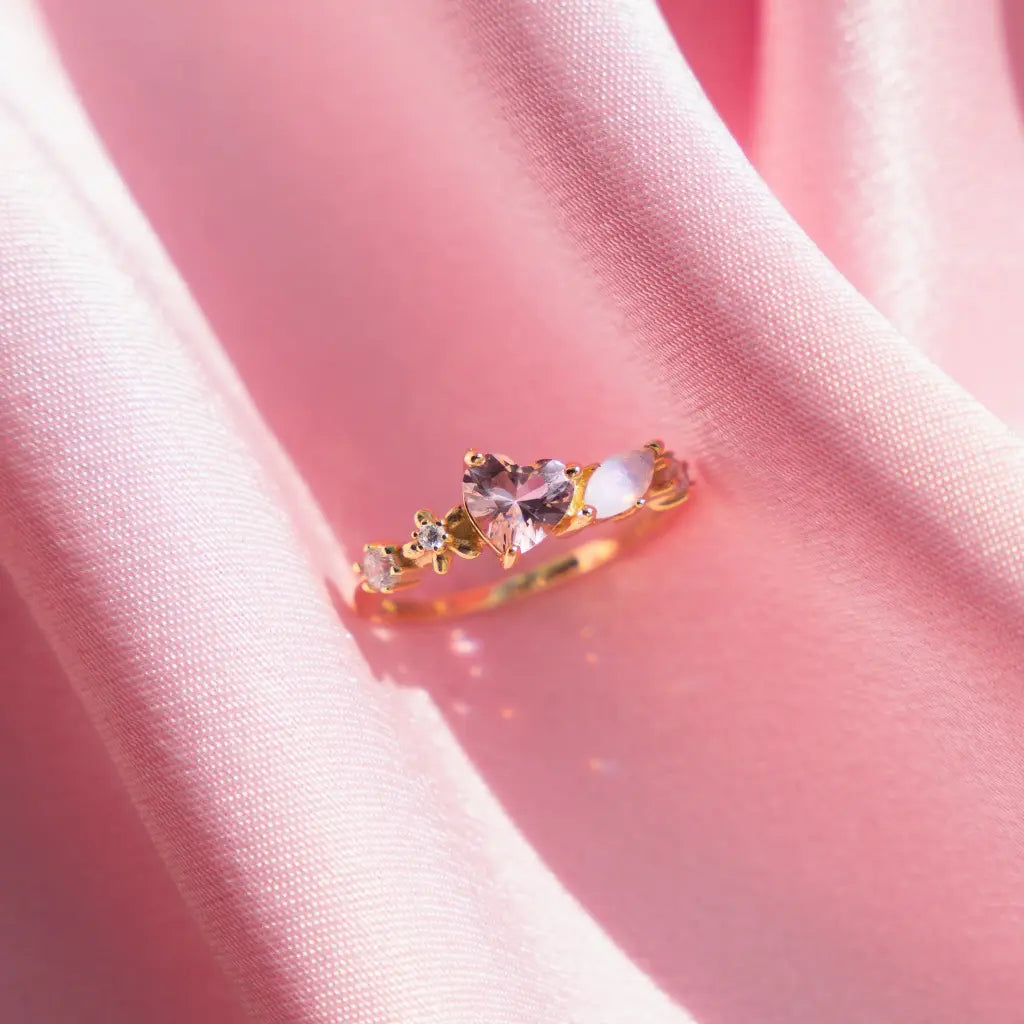 Erica Love Struck Ring - Romantic Sterling Silver Heart Ring for Women | Perfect for Valentine's Day, Anniversary & Proposal Gifts