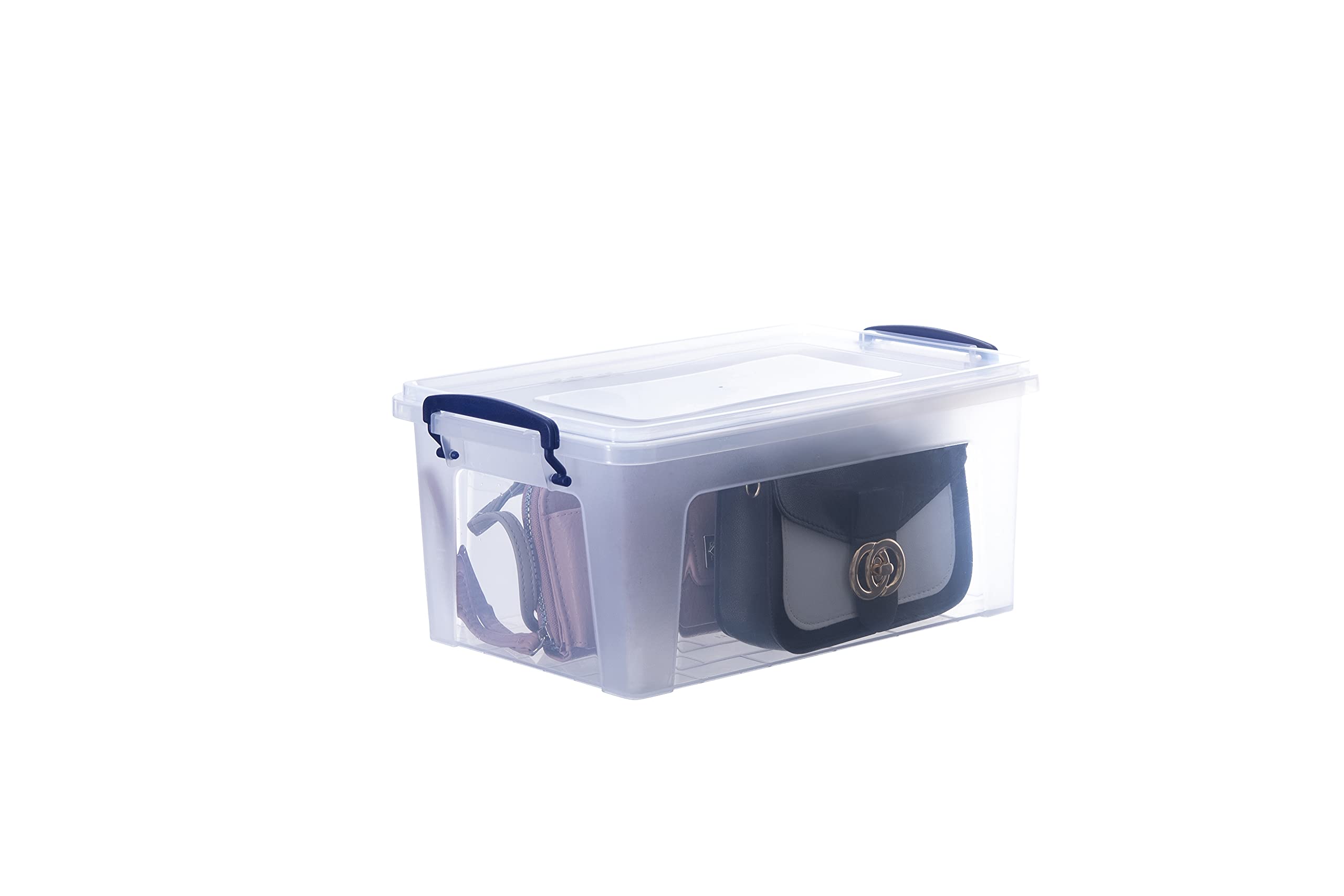 Superio Clear Plastic Storage Bins with Lids - 2 Pack 11 Qt BPA Free Stackable Organizing Containers for Home, Kitchen, Dorm & Office | Odor-Free Space Saving Solution for Closet, Pantry & Toy Organization