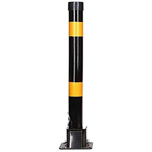 Heavy Duty Parking Barriers - 4 Pack Thick Rubber Bumper Car Parking Locks, Road Bollards for Vehicle Isolation & Space Blocking - Ideal for Driveways, Garages, Parking Lots & Event Security