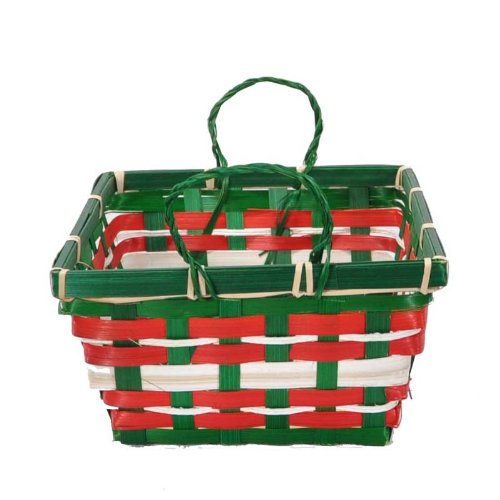 Lucky Clover Trading Plaid Holiday Tray Basket - Perfect for Christmas Decor, Thanksgiving Centerpiece & Seasonal Home Decorations