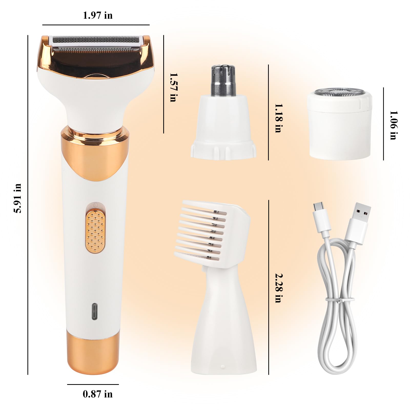Best Cordless Electric Razor for Women & Men - Rechargeable Wet/Dry Shaver for Smooth Skin - Perfect for Travel, Gym & Daily Use