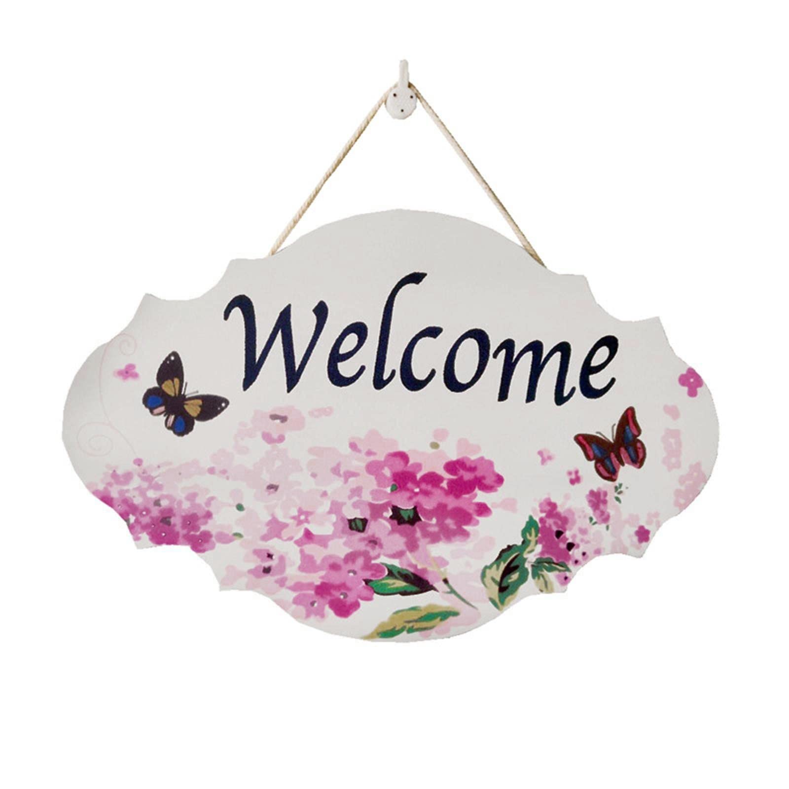 Modern Silver Christmas Decor for Home - Spring Welcome Door Hanging, Bedroom & Porch Ornaments, Family Plate Number Wall Decor - Perfect for Holiday Home Decoration, Christmas Party & Festive Gift Giving