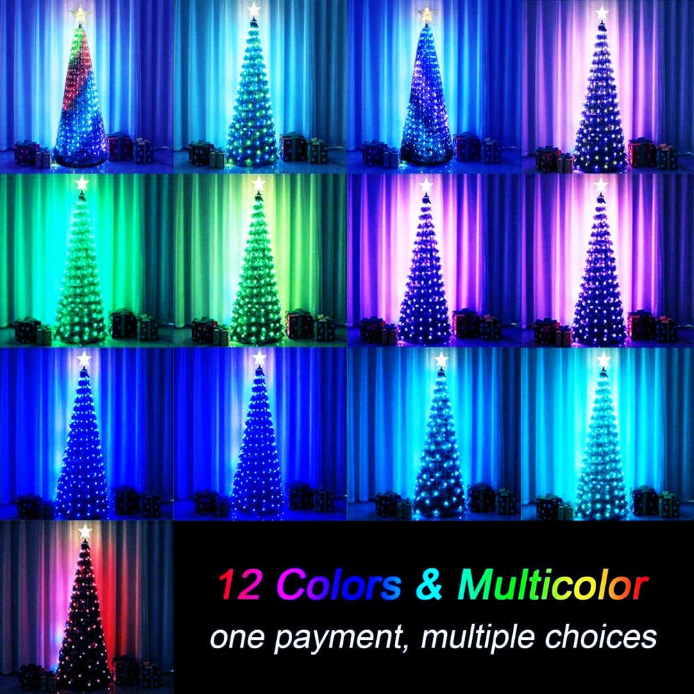 200 LED Outdoor String Lights - 66FT Super Bright Waterproof Fairy Lights with 12 Modes, Copper Wire for Garden, Patio, Tree, Wedding & Party Decor - Perfect for Indoor/Outdoor Use in Halloween, Bedroom, and Special Events