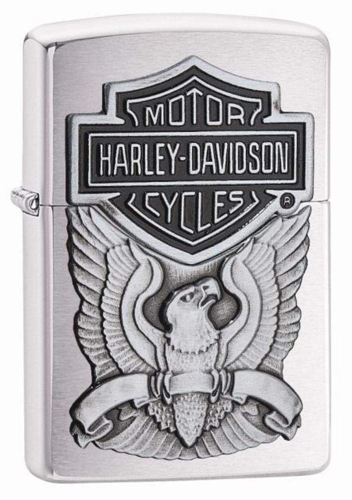 Zippo Harley-Davidson Eagle Logo Lighter - Perfect for Outdoor & Gifts