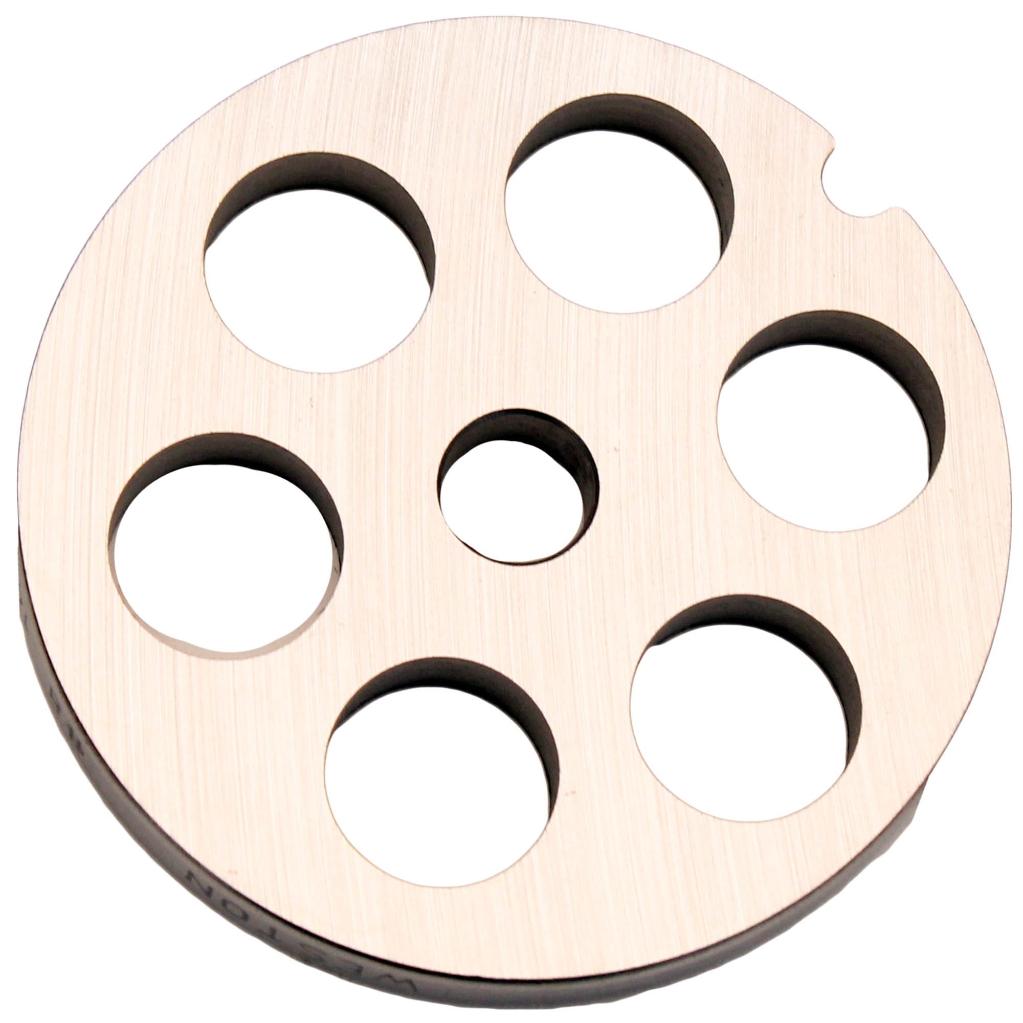 Weston 29-0814#8 Stainless Steel Meat Grinder Plate - 14mm for Home Kitchen, Sausage Making & Food Processing