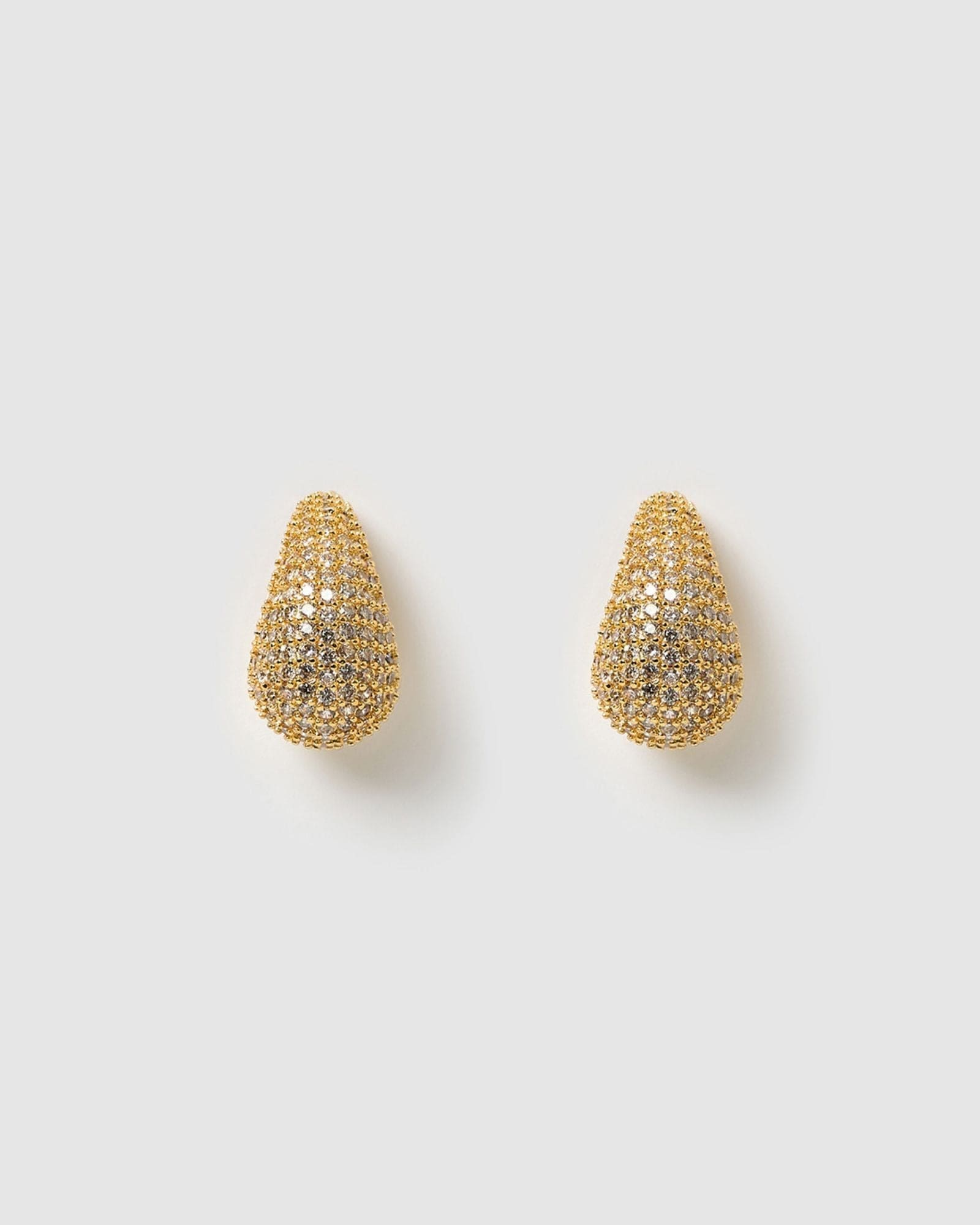 Izoa Elara 14K Gold Stud Earrings for Women - Elegant Minimalist Jewelry for Everyday Wear & Special Occasions