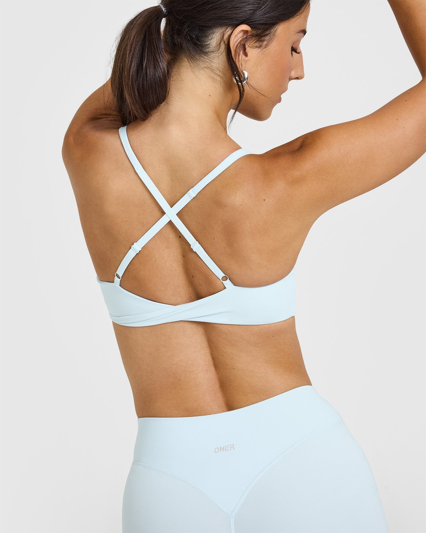 Cloud Blue Seamless Wireless Bralette for Women - Ultra Soft Comfortable Yoga Bralette Top for Lounge, Sleep & Everyday Wear