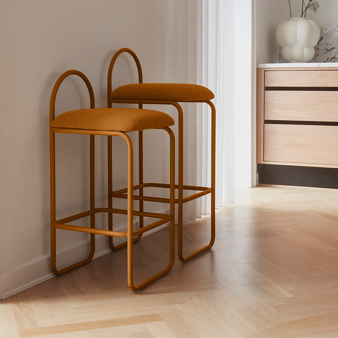 AYTM Angui Bar Stool - Modern Counter Height Bar Chair for Kitchen, Dining & Home Decor - Adjustable Swivel Seat with Metal Frame - Perfect for Breakfast Bars, Islands & Pub Tables