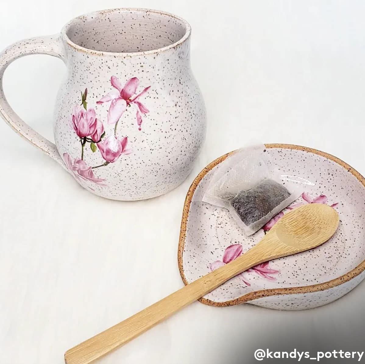 Ceramic Decals for Pottery - Overglaze & Enamel Decals - Magnolia Flower Design - Perfect for DIY Ceramic Painting, Home Decor, and Gift Making