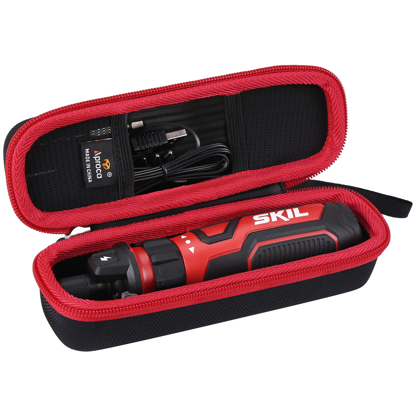 Aproca Hard Storage Travel Case for SKIL 4V Cordless Screwdriver & Accessories - Durable Protective Organizer for DIY Tools, Home Repair, and On-the-Go Projects