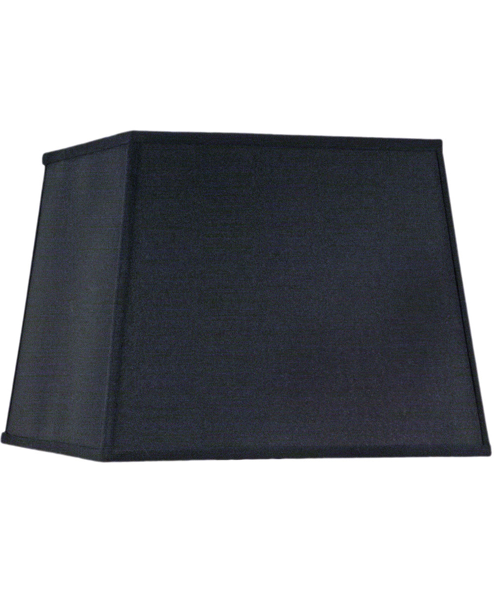 12x15x12 Black Shadow Tapered Square Hardback Lampshade - Classic Home Decor for Living Room, Bedroom & Office Lighting
