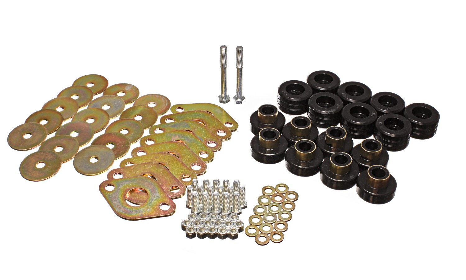 Energy Suspension 2.4111G Body Mount Set with Hardware - Durable Polyurethane Bushings for Smooth Ride - Perfect for Jeep, Truck & SUV Off-Roading & Daily Driving