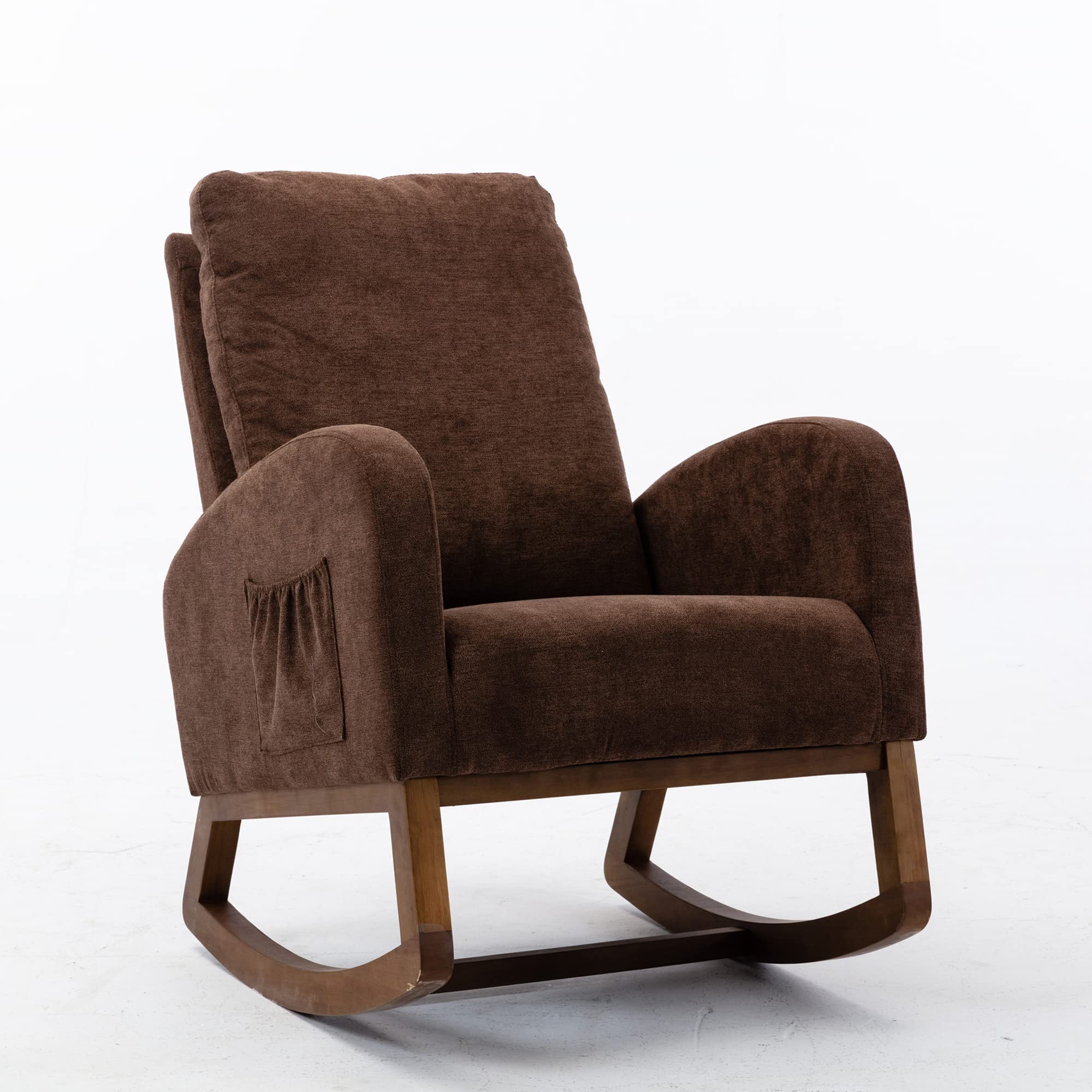 Modern Rocking Chair for Nursery, Living Room & Bedroom - Comfortable Lounge Chair for Relaxing, Nursing & Reading - Perfect for Nursery Decor, Cozy Living Spaces & Bedroom Seating