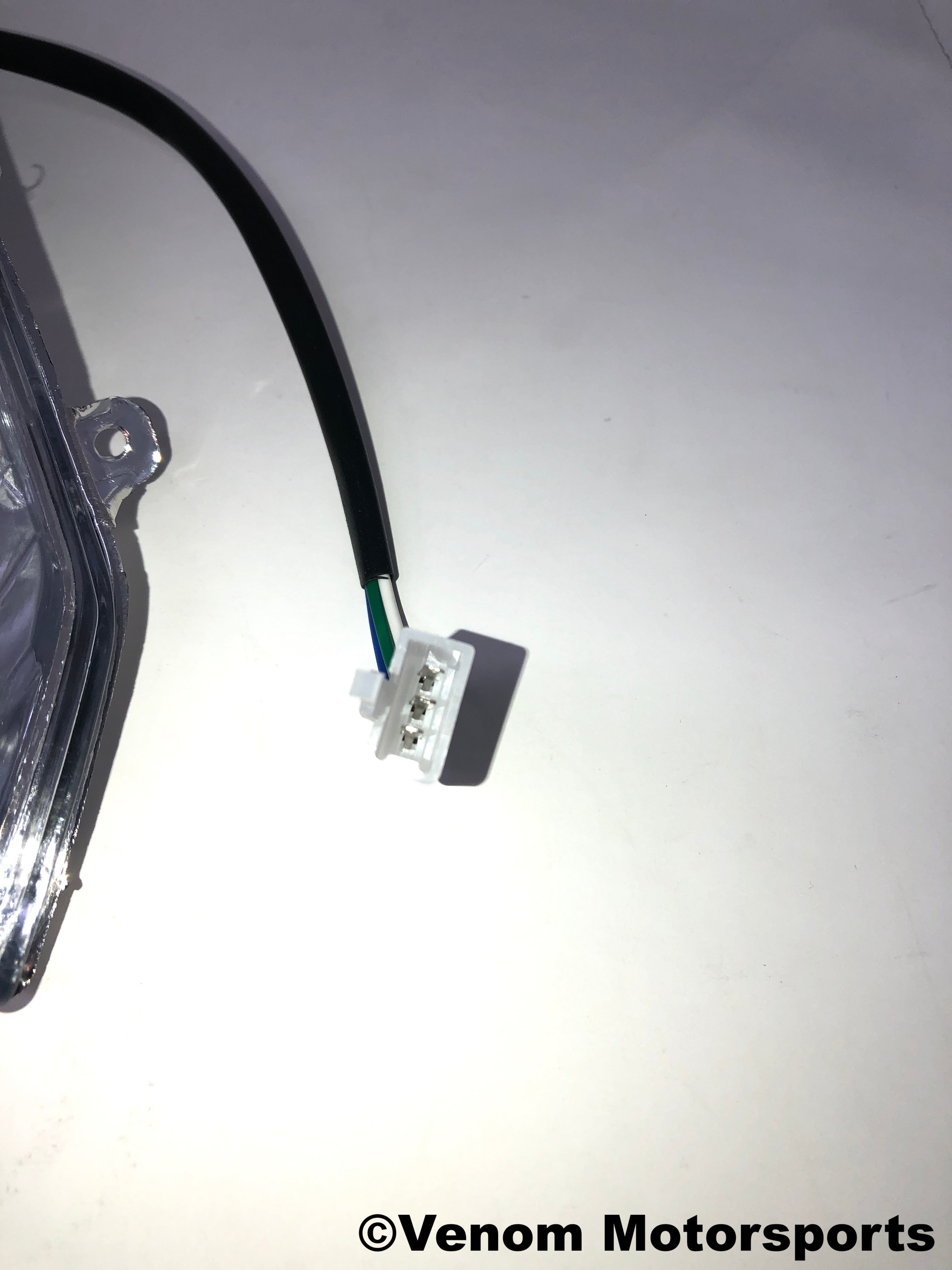 X18 50cc GY6 Scooter Replacement Right Headlight (Part #09010052) - Compatible with Gas-Powered Mopeds & Motorcycles - Perfect for Night Riding & Urban Commuting