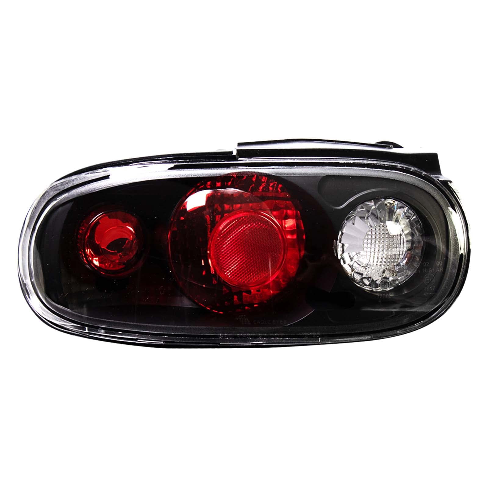 TRQ Rear Tail Lights Set Compatible with 1990-1997 Mazda Miata MA2800104 MA2801104 - LED Brake Lights for Improved Visibility & Style - Perfect for Night Driving & Car Upgrades