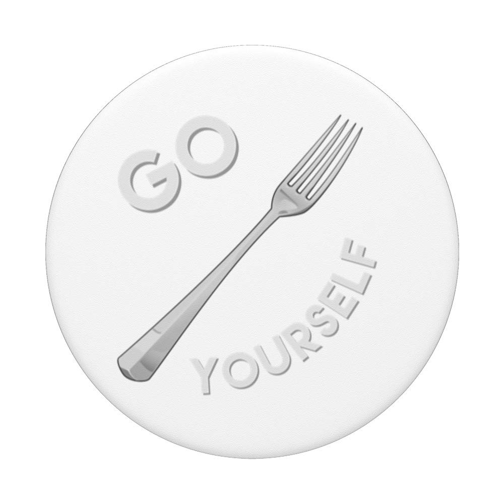 Funny Phone Grip Stand - 'Go Fork Yourself' Novelty Phone Accessory for iPhone & Android - Perfect for Selfies, Videos & Hands-Free Use