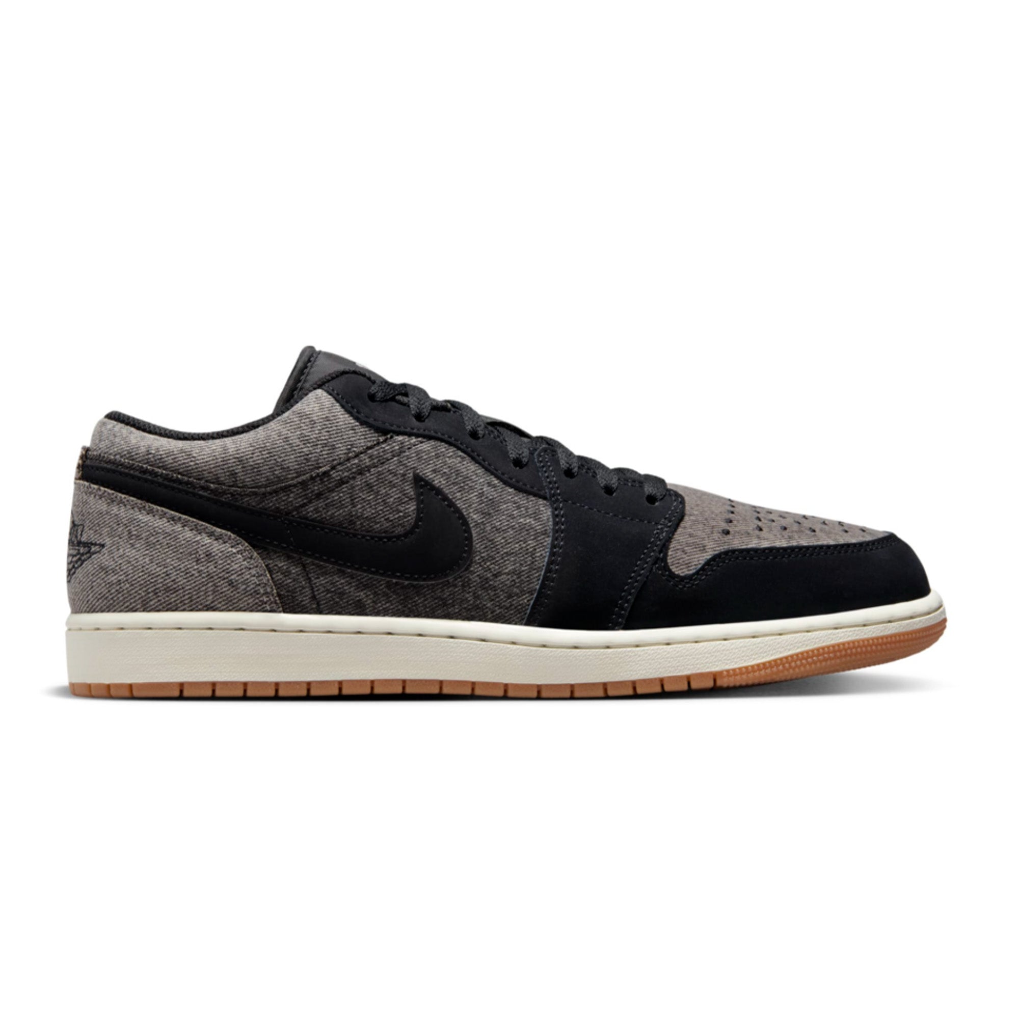 Air Jordan 1 Low SE 'Black Denim' Men's Basketball Shoes - Stylish Retro Sneakers for Casual Wear & Street Fashion