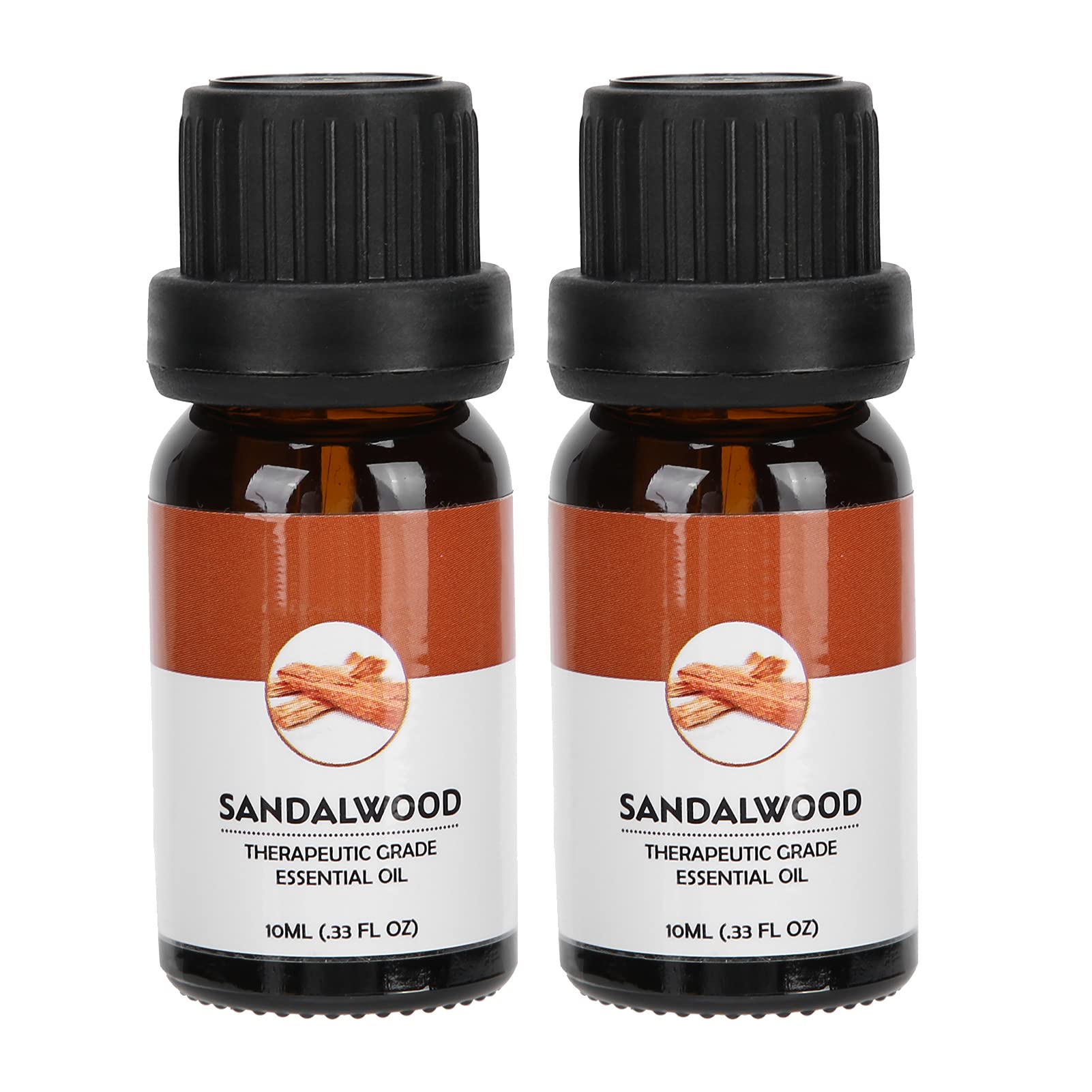 10ml Pure Sandalwood Essential Oil for Massage, Aromatherapy & Diffuser - Relaxing Plant-Based Aromatherapy Oil for Skin Care, Spa & Home Fragrance
