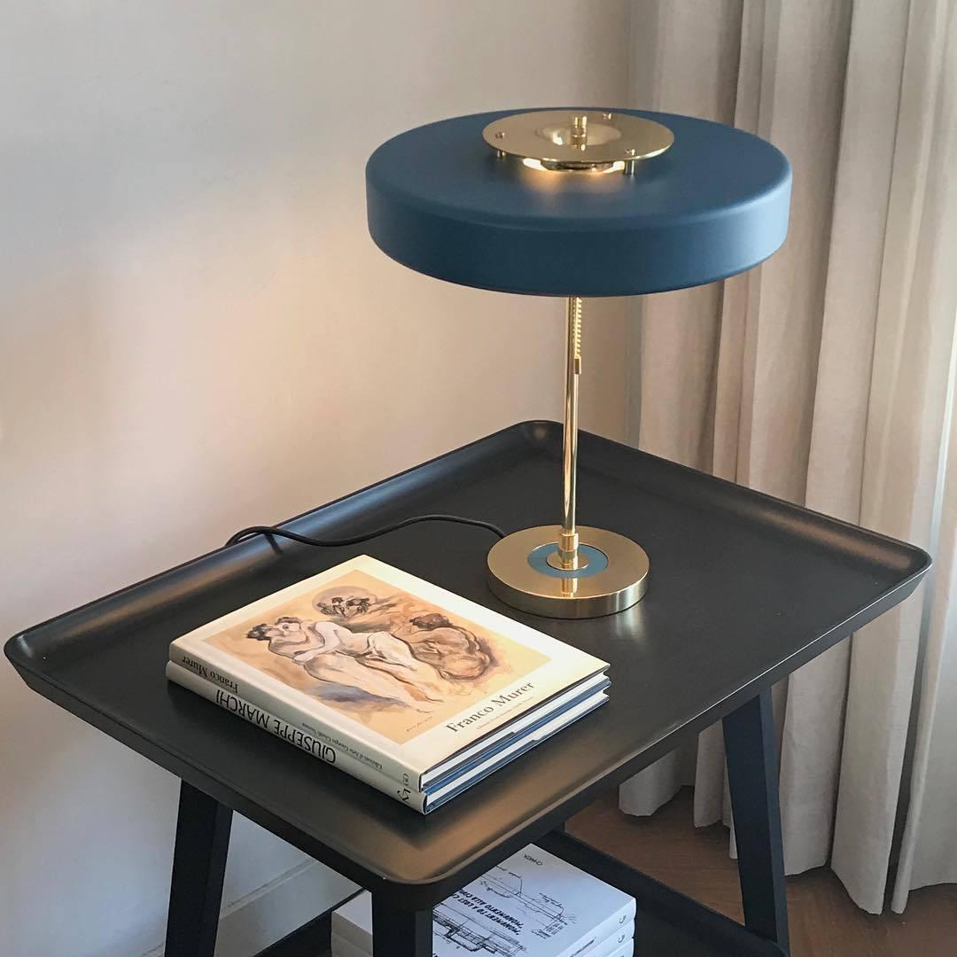 Revolve Table Lamp - Modern LED Nightstand Light with Adjustable Brightness for Bedroom, Living Room & Office