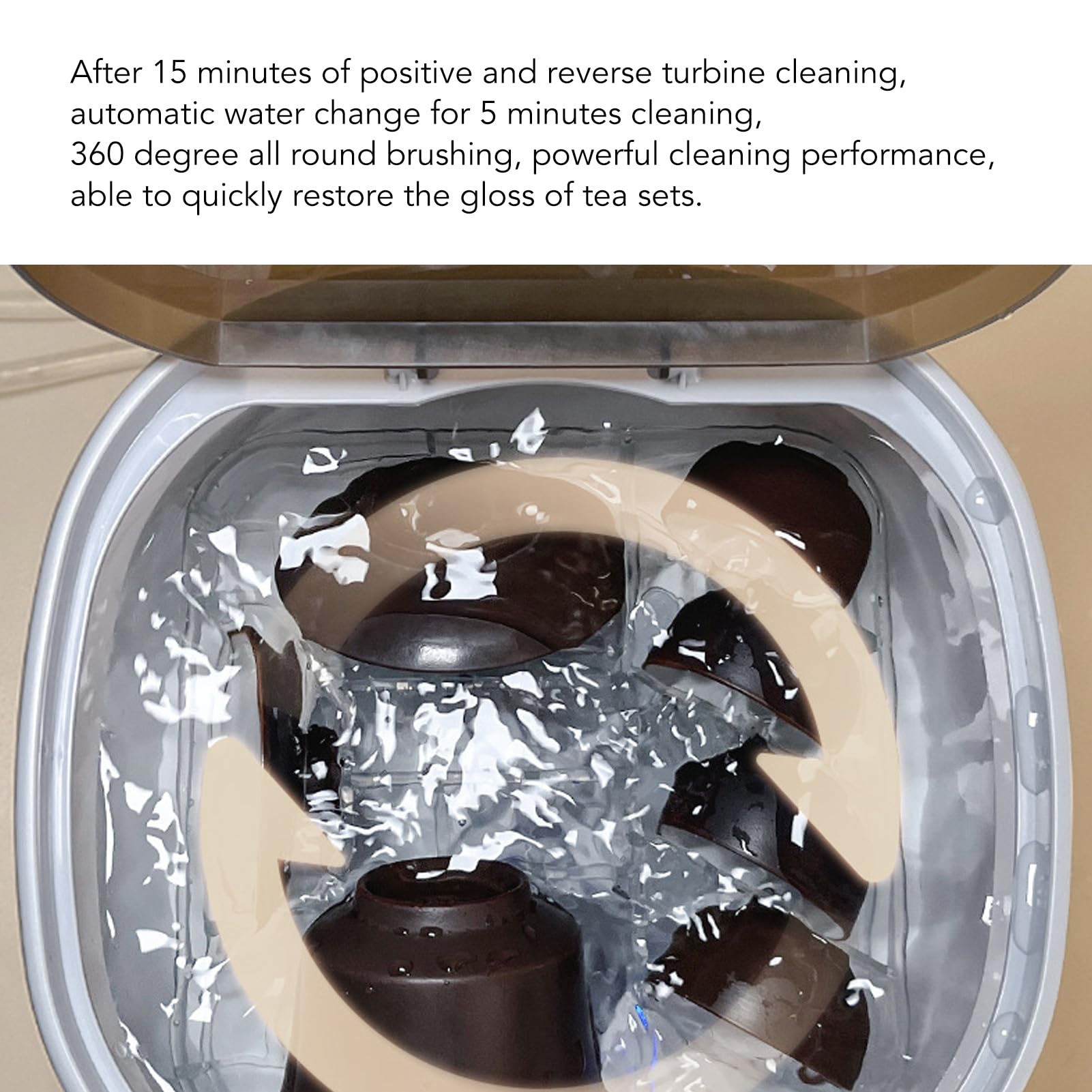 Portable Mini Dishwasher for Countertop - Compact USB-Powered Automatic Dish Cleaner for Tea Cups, Mugs & Small Kitchenware - Perfect for Home, Office, Dorm & RV Use