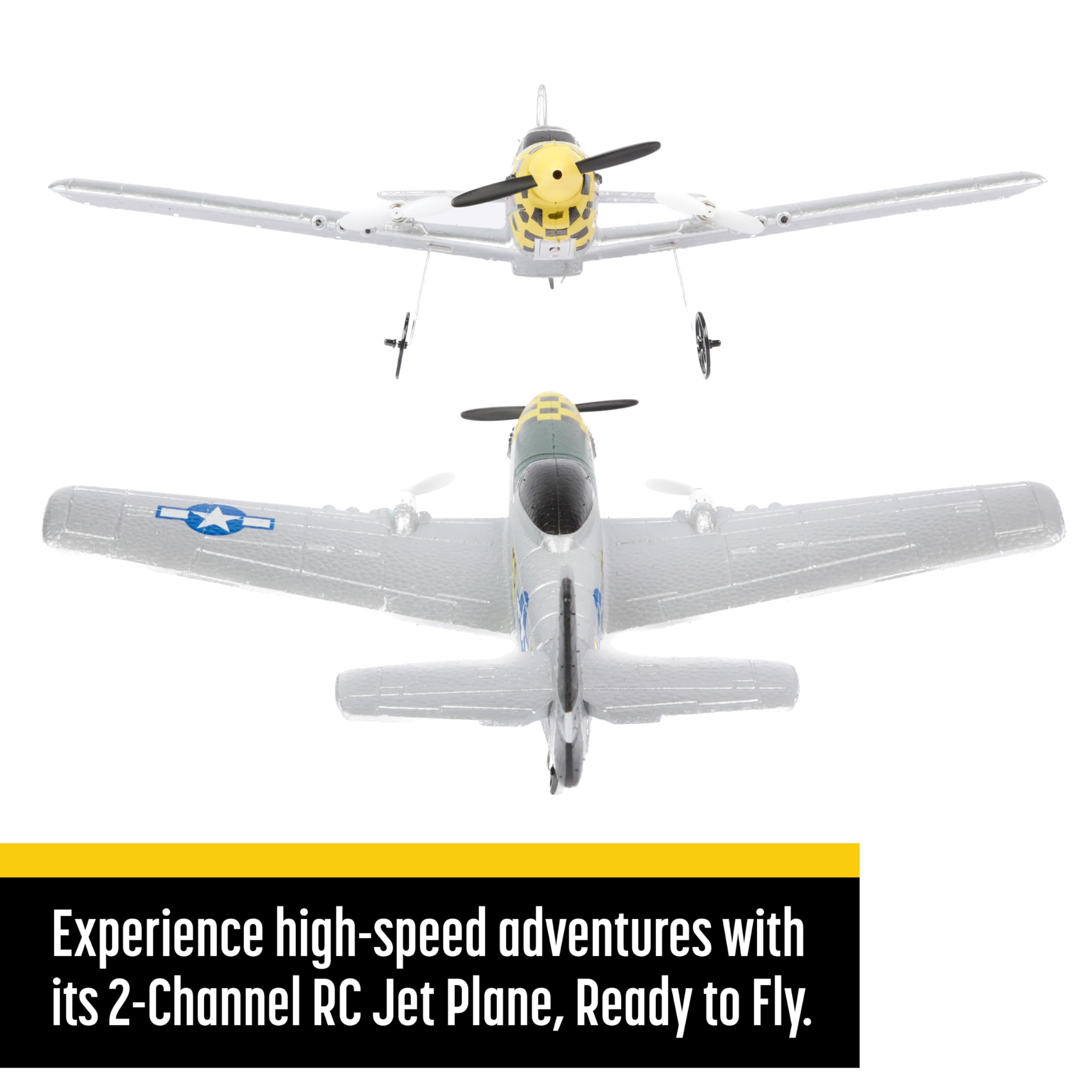 Top Race TR-S55 Remote Control Airplane | 4 Channel Ready to Fly RC Plane for Adults & Beginners, Foam RC Aircraft with Spitfire Shark Mouth Design - Perfect for Outdoor Flying, Backyard Fun & RC Hobby Enthusiasts