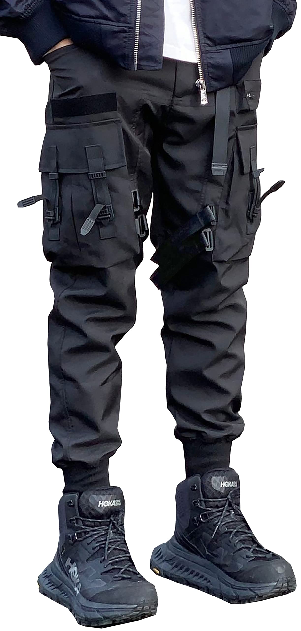 MOKEWEN Men's Jogger Pants with Pockets - Athletic Cargo Sweatpants for Running, Gym & Casual Wear | Comfortable Ankle-Length Workout Pants for Men