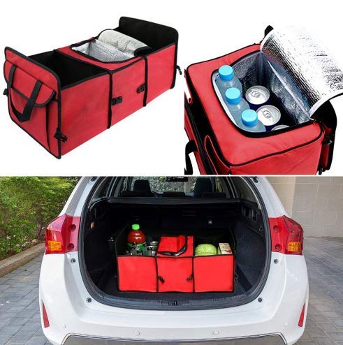 Premium Car Boot Organizer Bag - Durable Storage Trunk Cool & Warm Shopping Grocery Organizer for Travel, Camping & Daily Use
