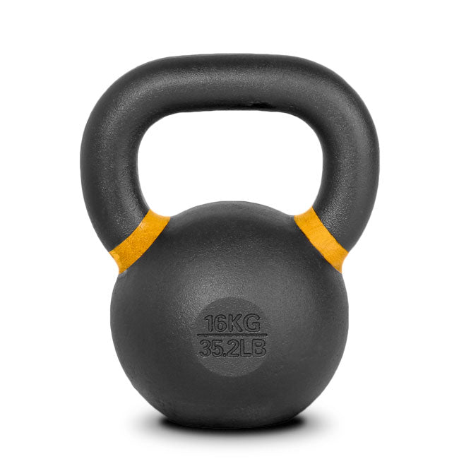 XM FITNESS 16kg Cast Iron Kettlebell - Premium Home Gym Equipment for Strength Training & CrossFit Workouts