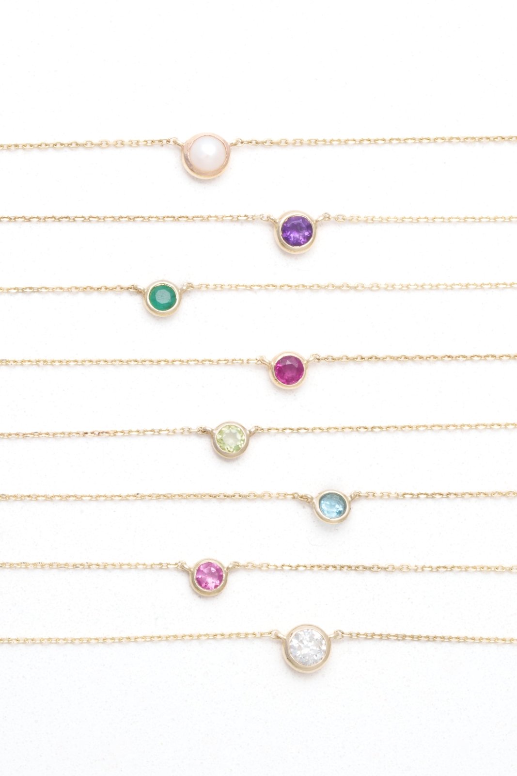 Blue Topaz Station Necklace - 14k Solid Yellow Gold Bezel Set Jewelry for Women | Perfect for Everyday Wear, Gift Giving & Special Occasions