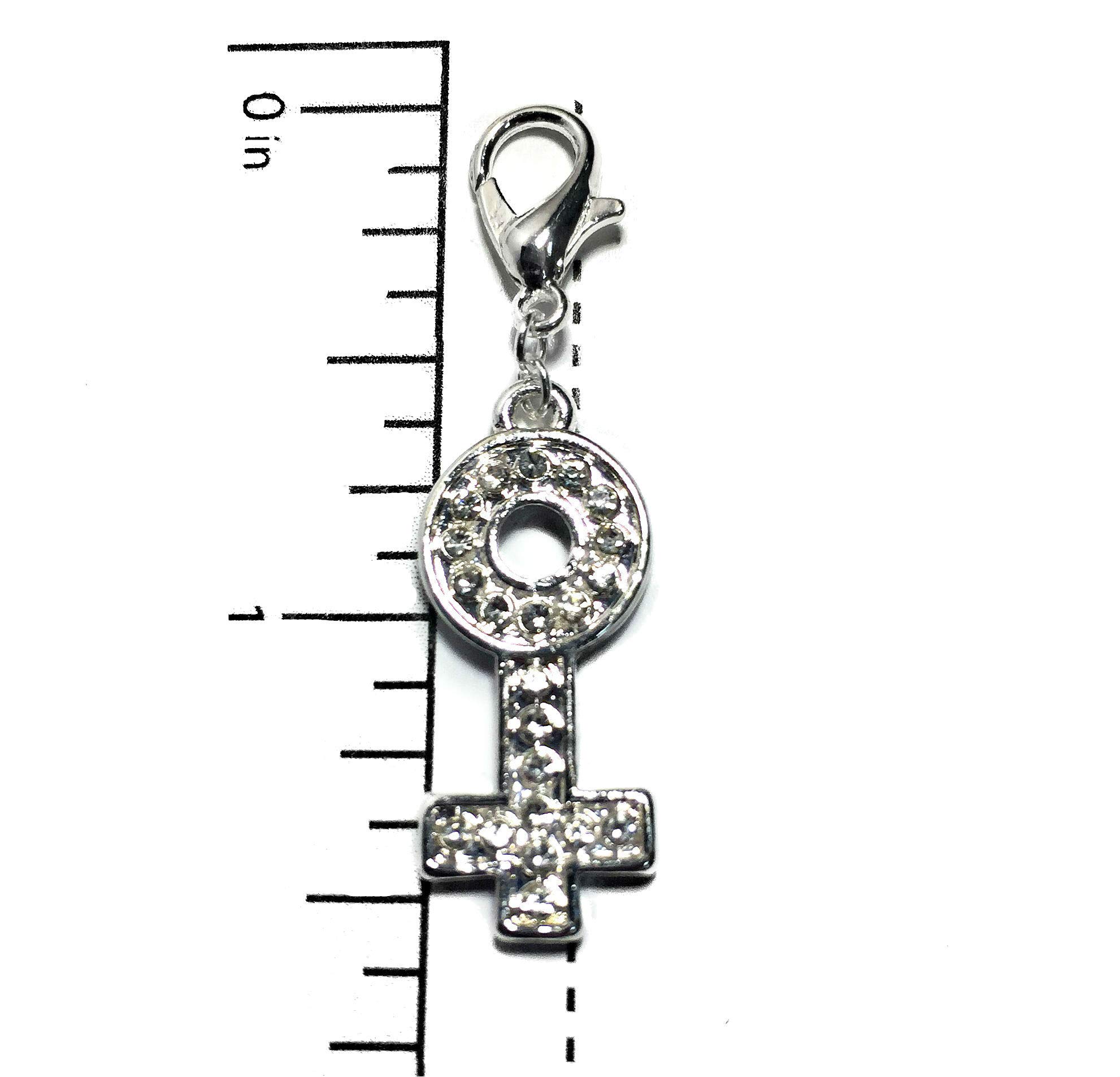 HotWife & Queen Crystal Charms for Jewelry - Rhinestone Bracelet, Anklet & Necklace Charms (BBC, QOS, Swinger, Cuckold) - Perfect for Couples Jewelry, Lifestyle Accessories & Adult Parties
