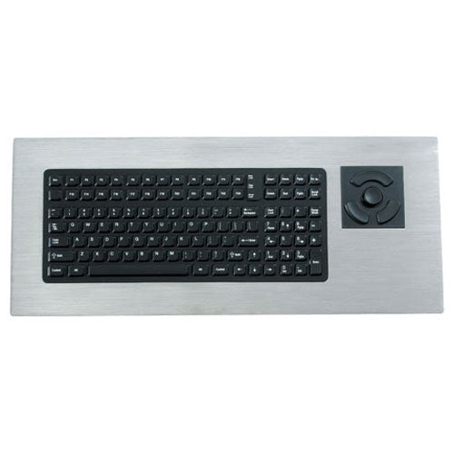 iKey Industrial Keyboard PM 2000 Panel Mount Waterproof USB Keyboard with HulaPoint Trackball - Perfect for Harsh Environments, Factory Control Panels & Industrial Automation Systems