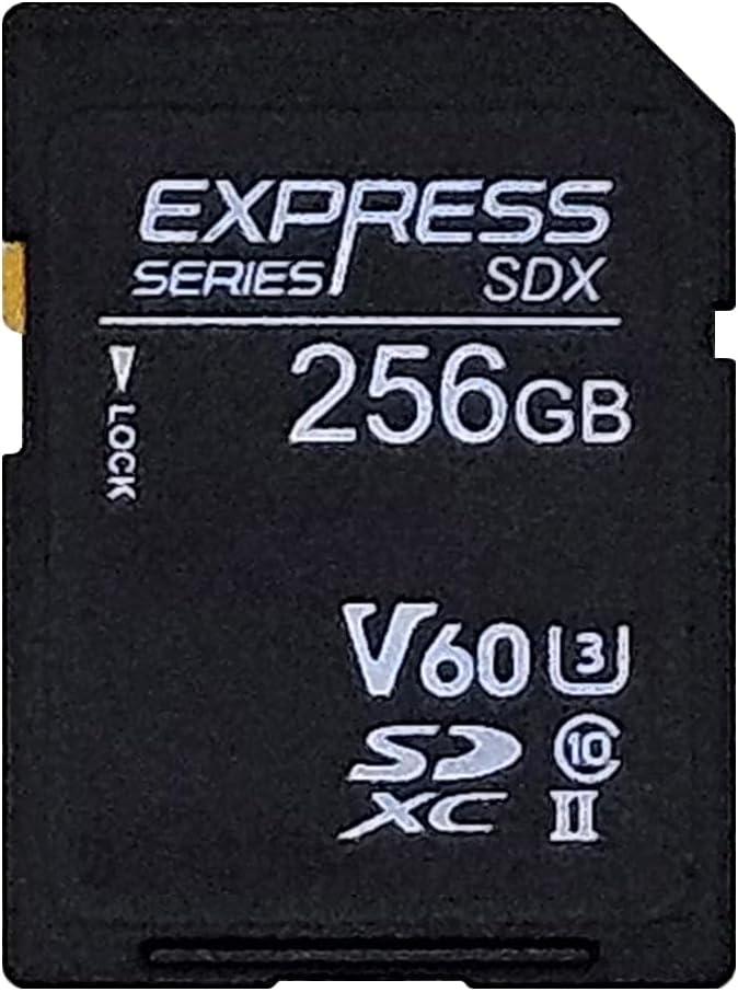 Novachips 256GB Express Series SDXC UHS-I U3 V90 Memory Card - High Speed for 4K Video, DSLR Cameras & Action Cameras - Perfect for Professional Photography & Videography