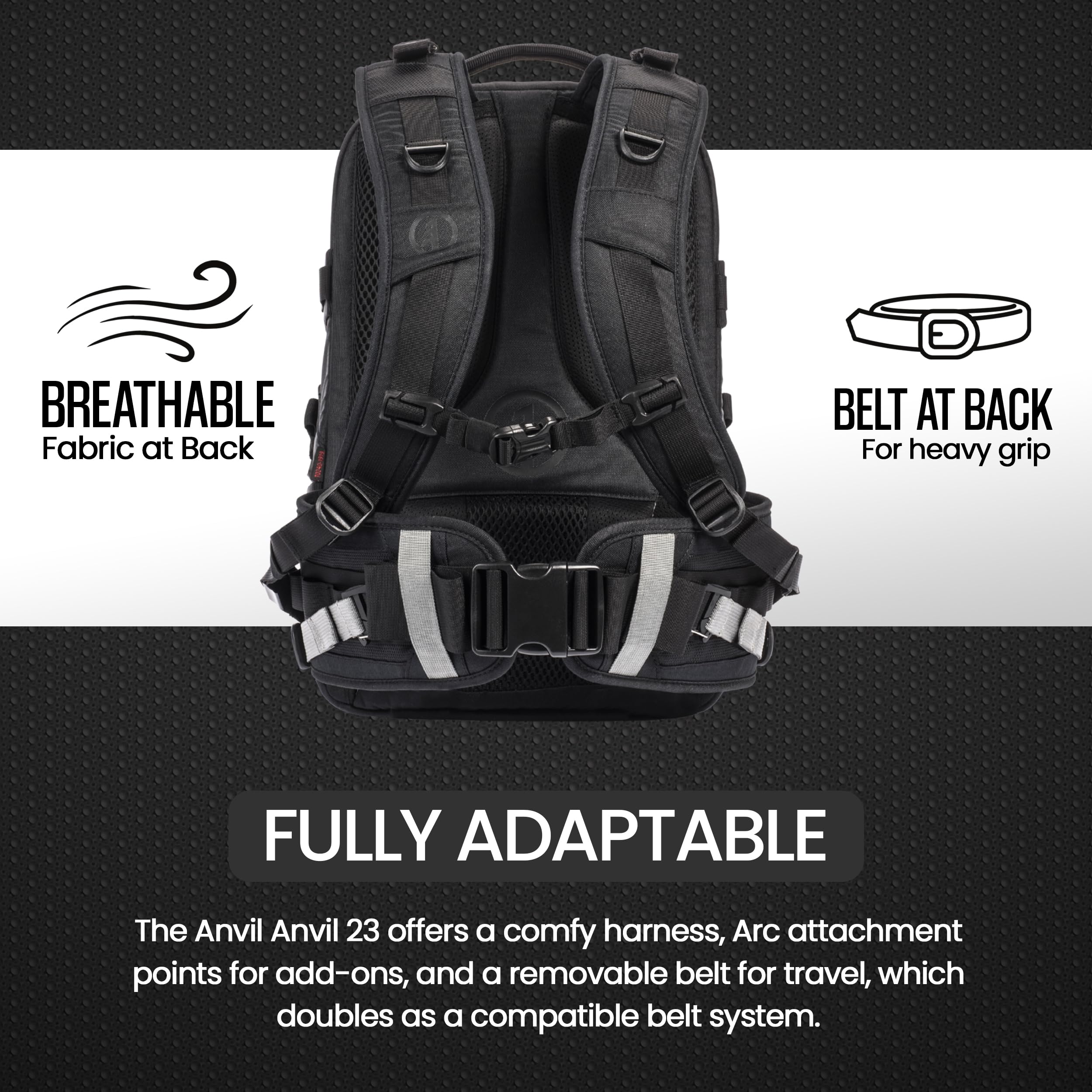 Tamrac Anvil 23 DSLR Camera Backpack for Photographers - Professional Photography Bag with Laptop Compartment & Tripod Holder - Durable Camera Carrying Case (Black) - Perfect for Travel, Hiking, and Outdoor Photography