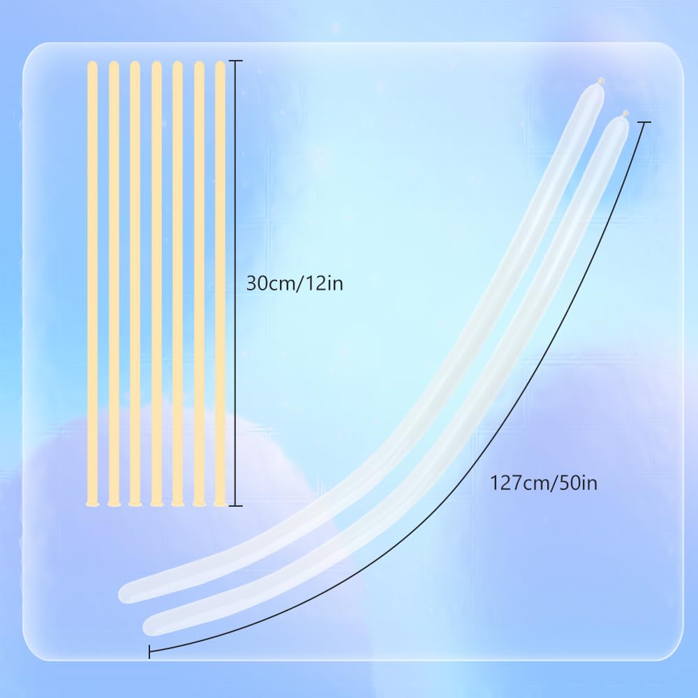 260 Clear Long Balloons for Balloon Arch, Animal Shaping - 100 Pcs Bulk Pack for Birthday, Valentine's, Back to School & Party Decorations - Perfect for DIY Balloon Garlands, Centerpieces and Event Decor