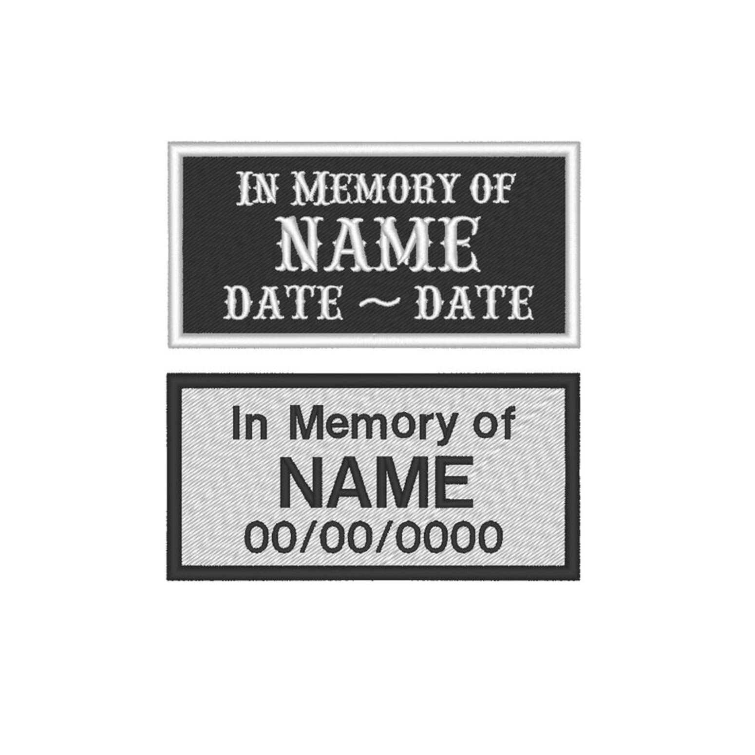 Custom Embroidered Memorial Patch for Bikers - Honor Loved Ones with 4x2 Inch MC Patches | Perfect for Jackets, Vests & Motorcycle Gear