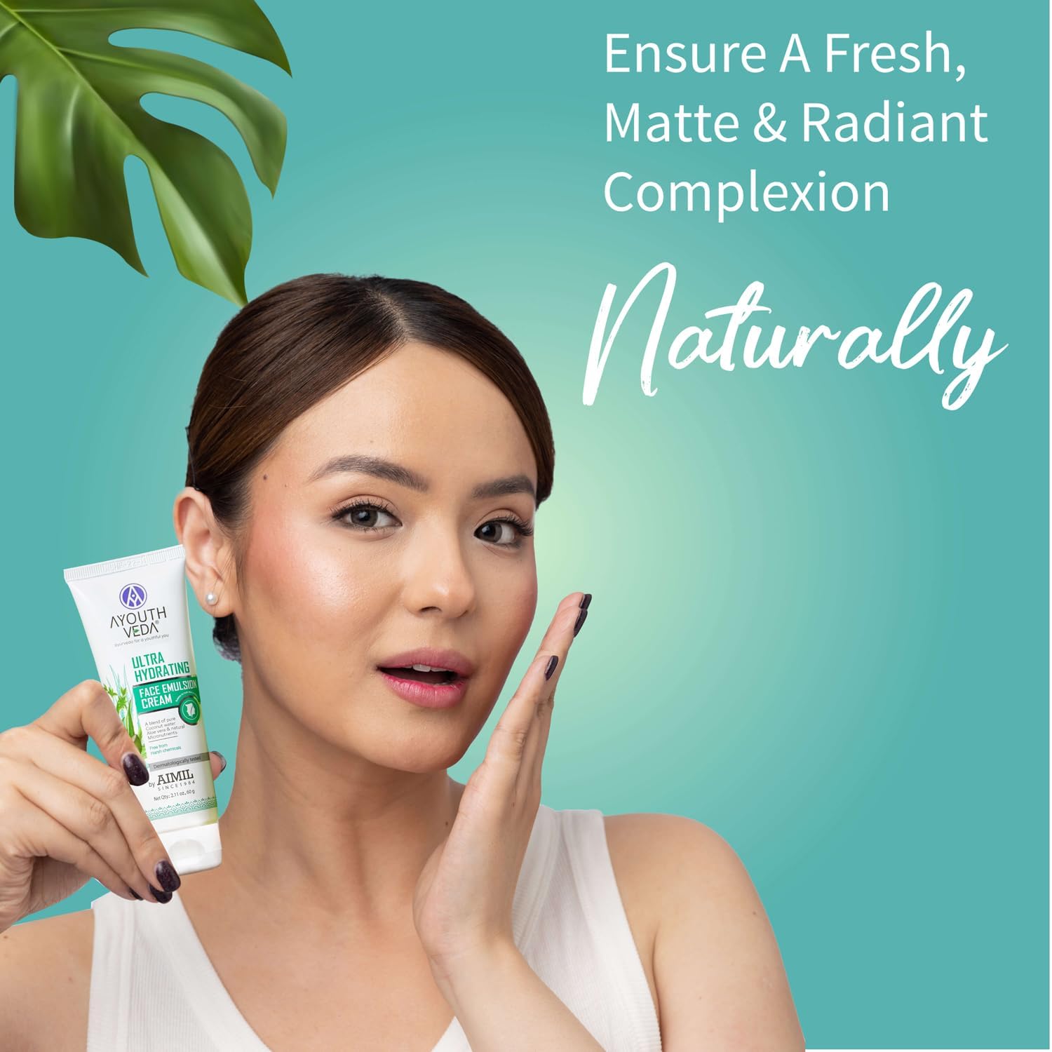 Nutraniux Vnz Ultra Hydrating Face Emulsion Cream with Coconut Water, Aloe Vera & Green Tea - Long Lasting Moisturizer for Dry Skin, Reduces Dark Spots & Blemishes | Pack of 5 (60g Each) | Perfect for Daily Skincare Routine & Nighttime Hydration