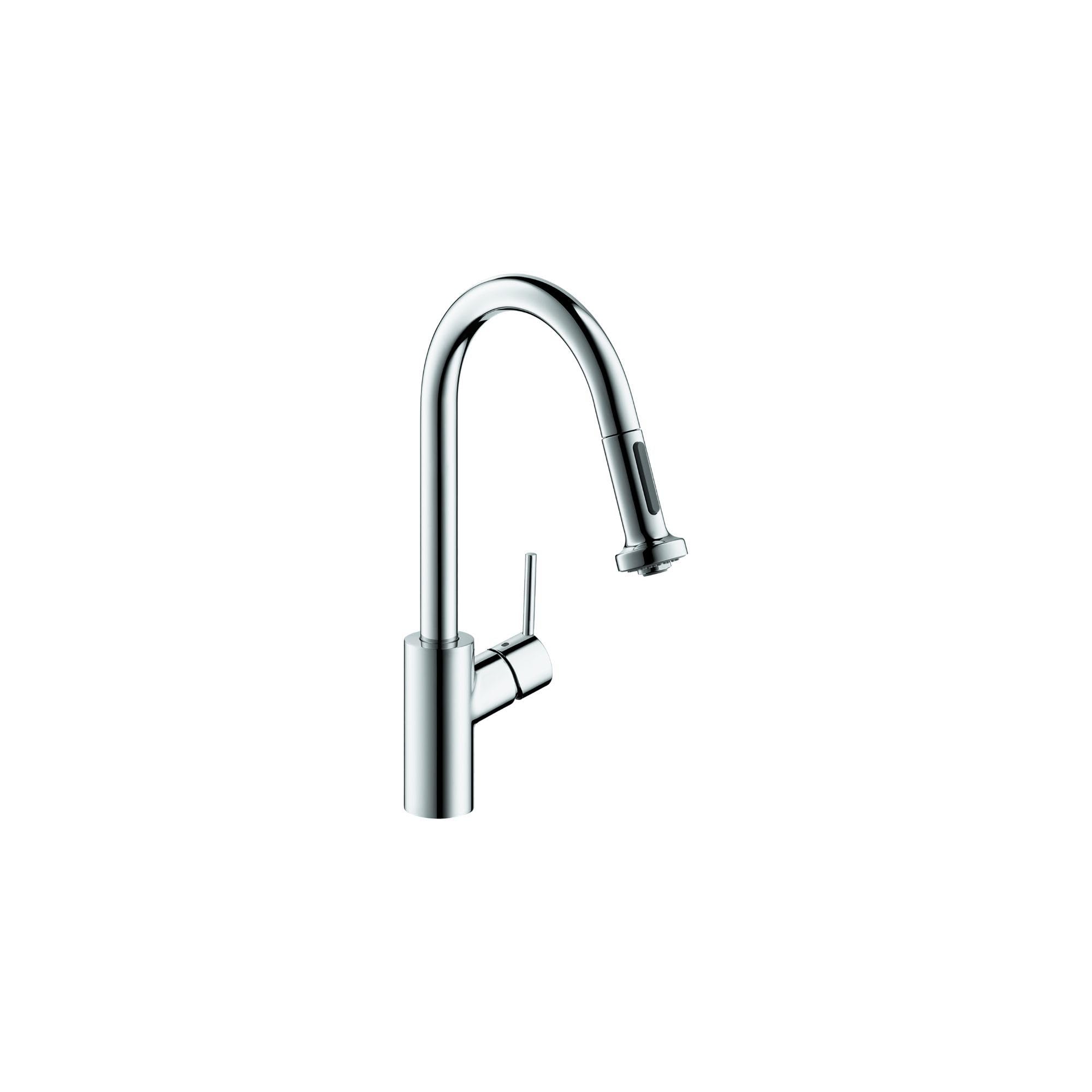 hansgrohe Talis S² Chrome High Arc Pull Down Kitchen Faucet with Magnetic Docking Spray Head for Modern Kitchen Sinks, Perfect for Cooking and Cleaning