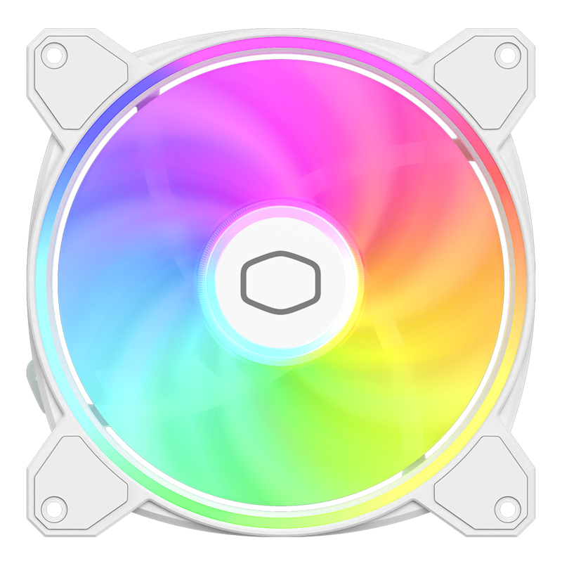 Cooler Master MF140 HALO ARGB Fan V2 White - Dual Pack PC Cooling Fan with Addressable RGB Lighting for Gaming PC & Case Modding (2-Year Warranty) | Perfect for High-Airflow PC Builds & RGB Customization