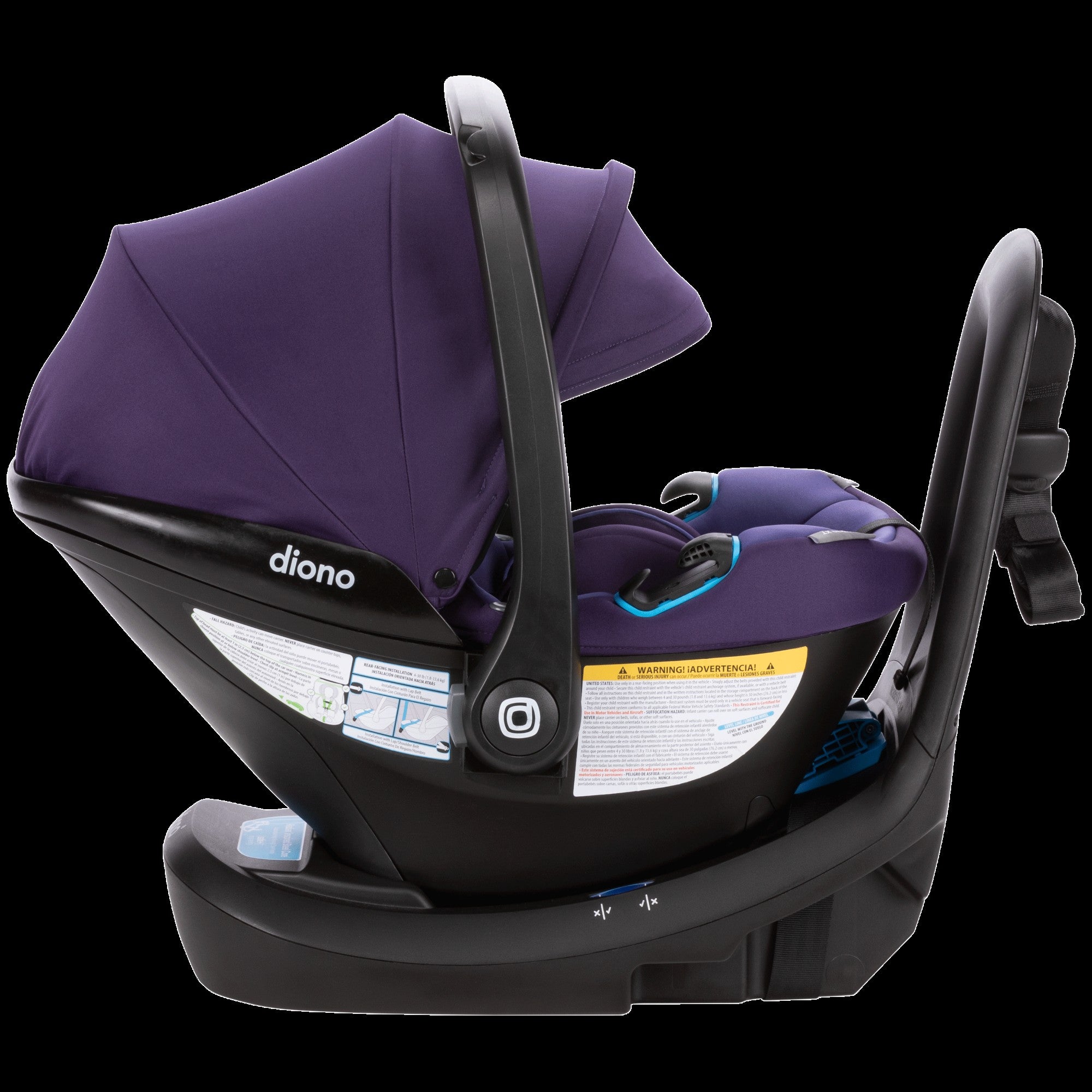 Diono LiteClik 30 XT SafePlus Infant Car Seat - Lightweight & Safe Baby Car Seat for Newborns to 30 lbs - Perfect for Travel, Daily Commute & Family Road Trips